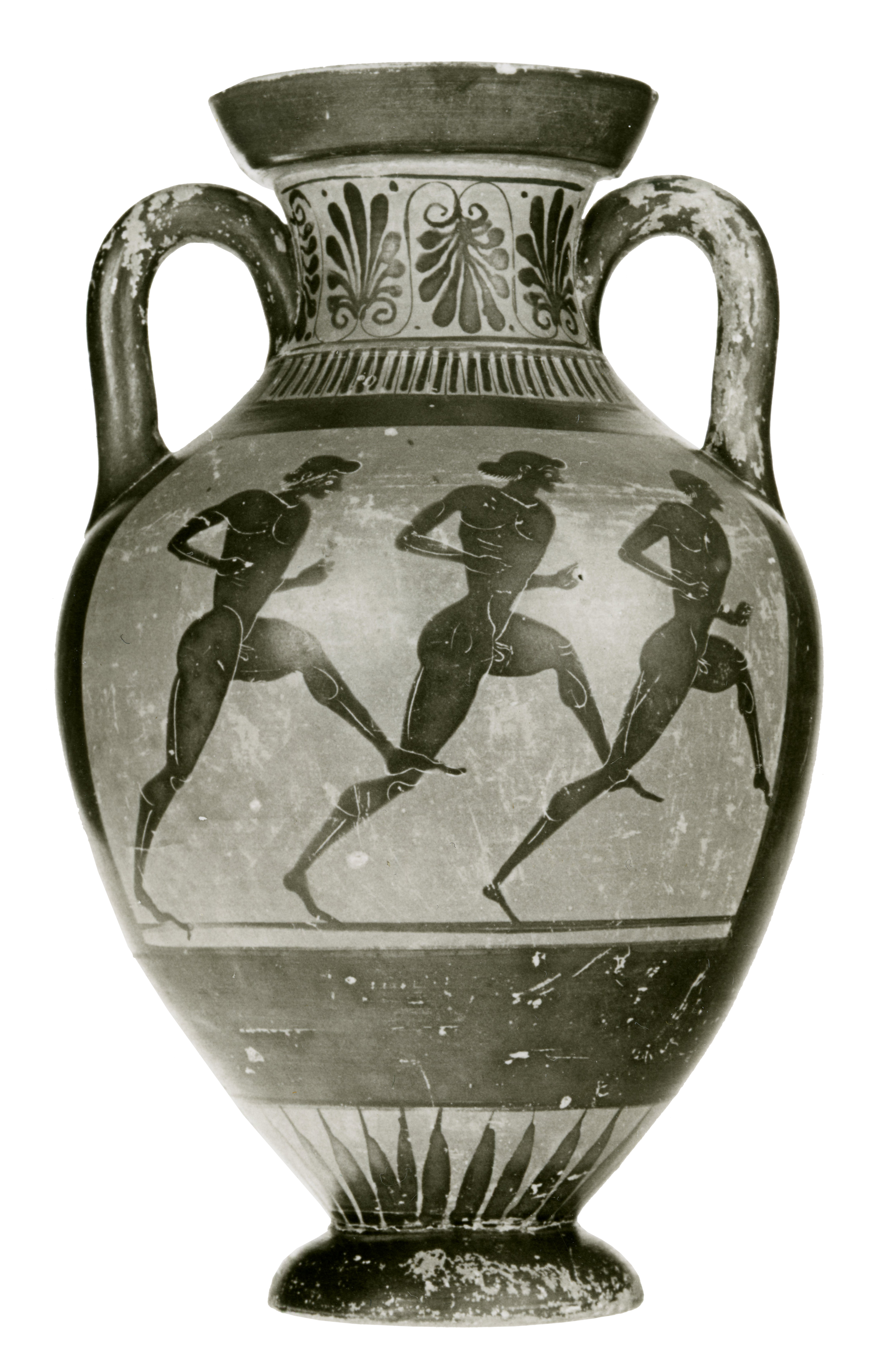 Amphora with scene of dolichos race