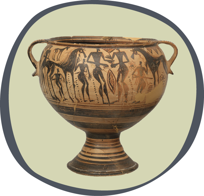 Boeotian Late Geometric krater