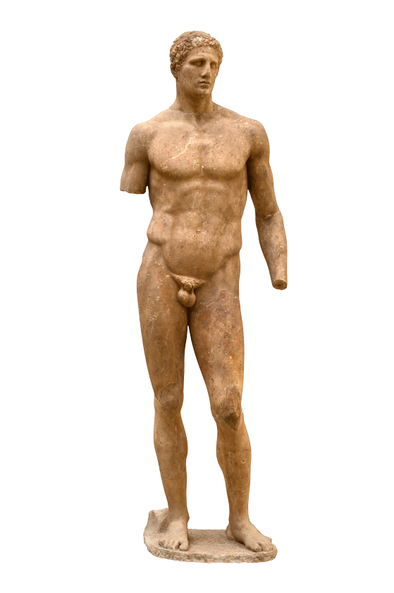 The statue of Agias from the sculptural group-votive offering of Daochos