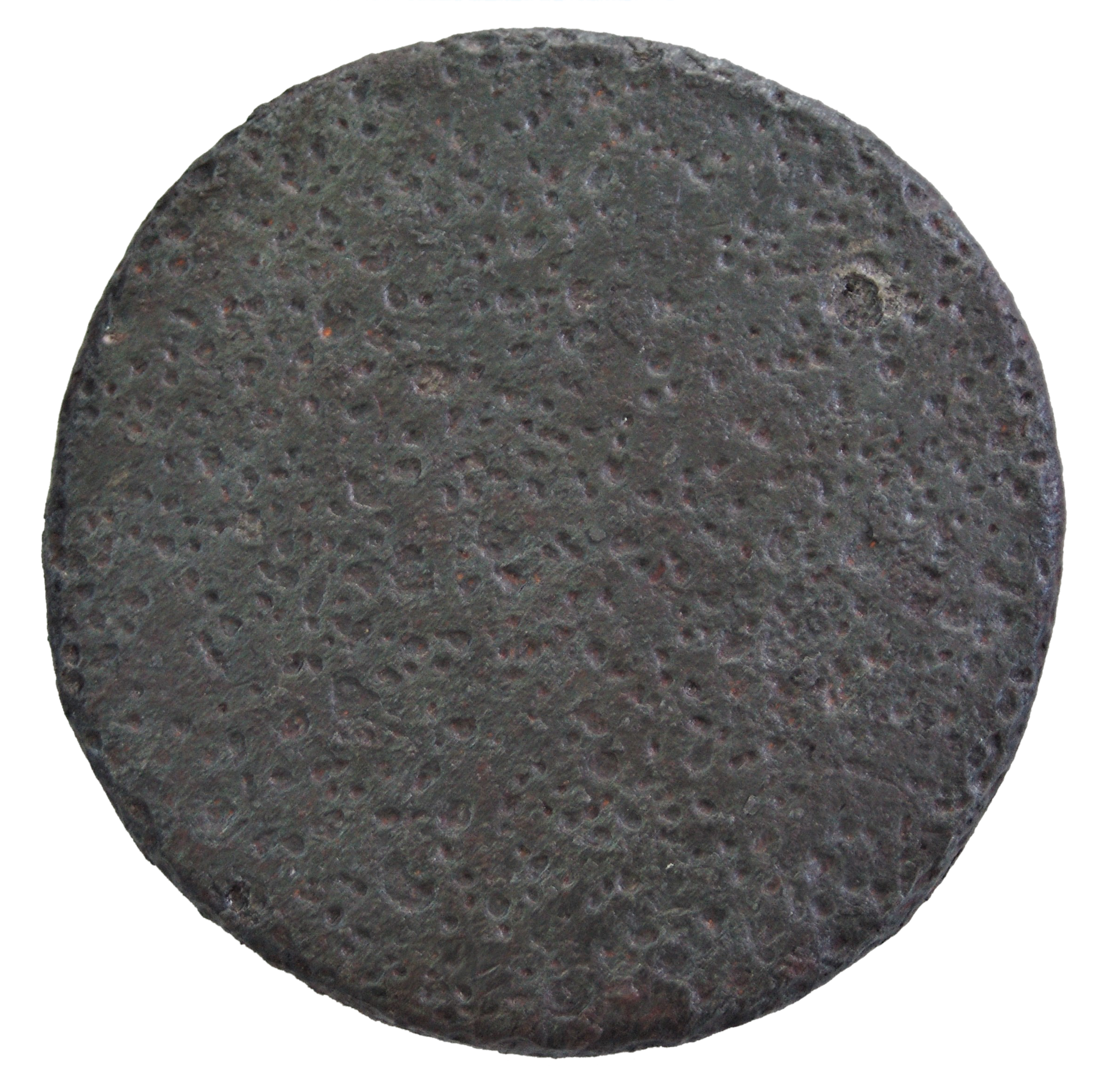 Iron disc of standard size