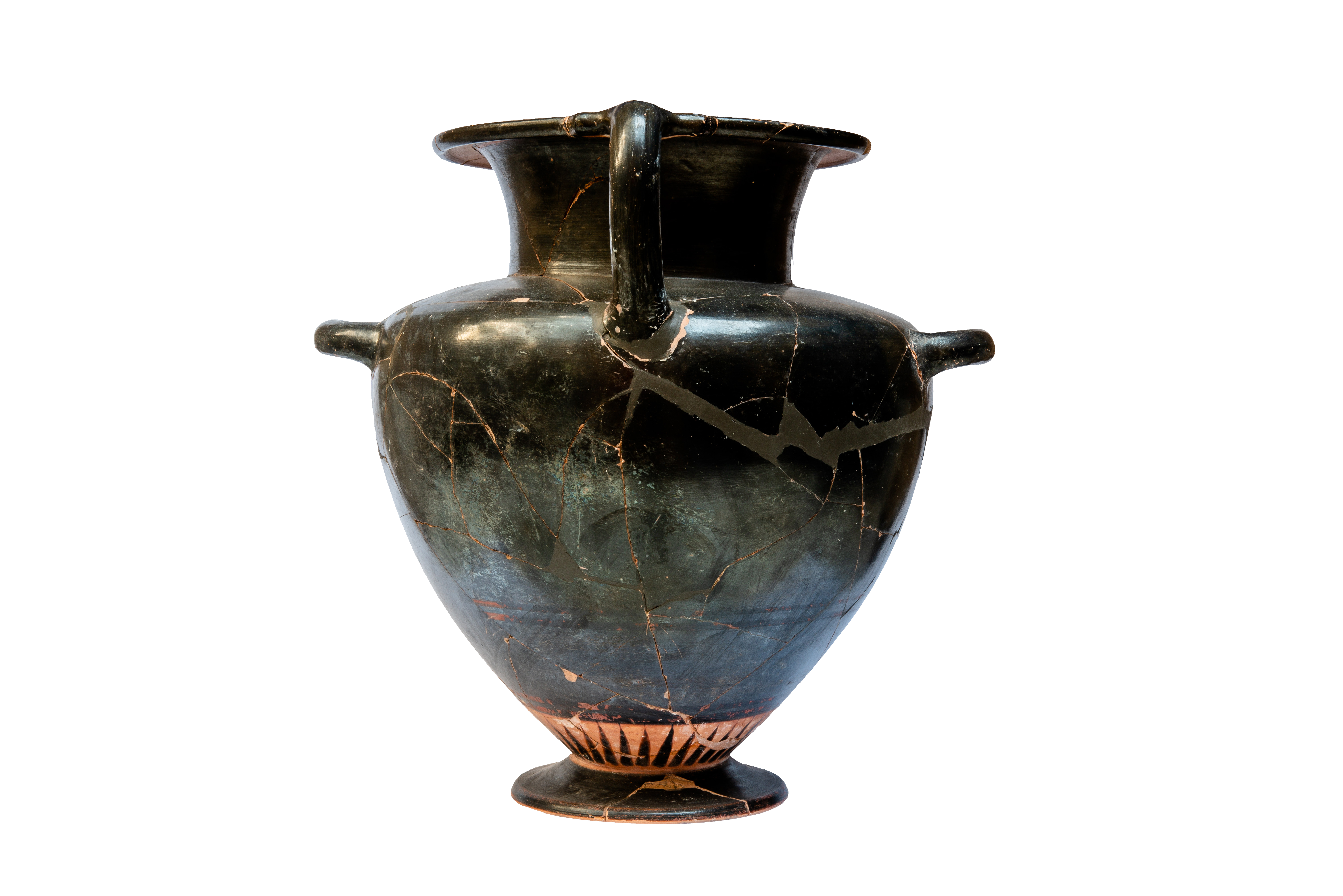 Black-figure hydria depicting a chariot