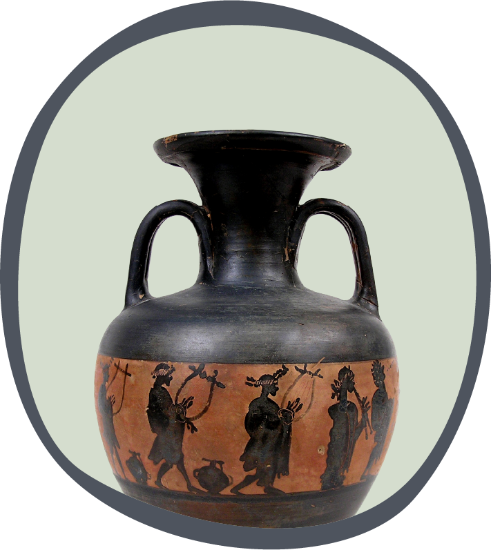 Βlack-figure amphora depicting an athletic victory celebration