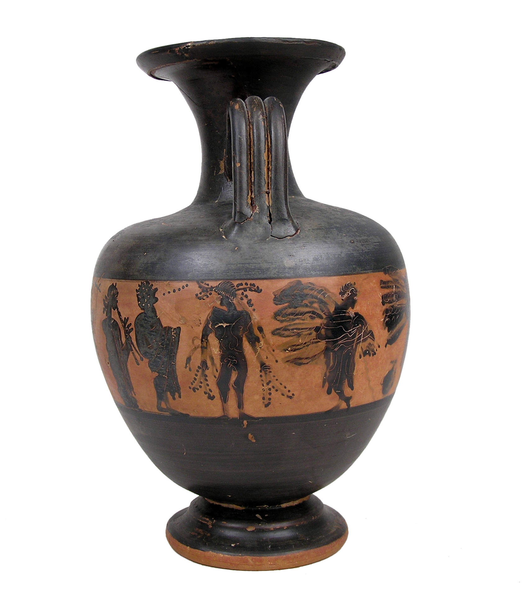 Βlack-figure amphora depicting an athletic victory celebration