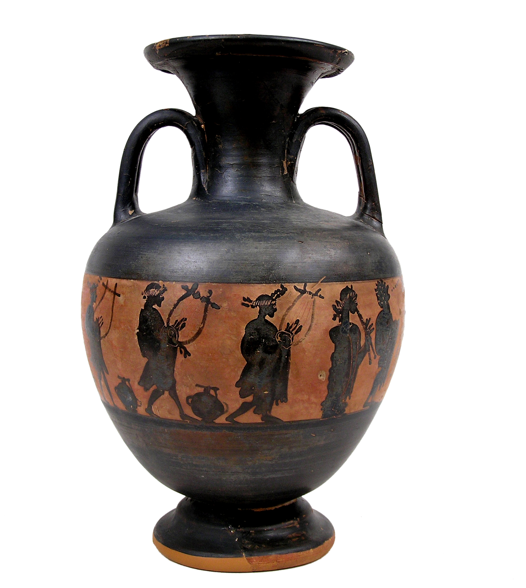 Βlack-figure amphora depicting an athletic victory celebration