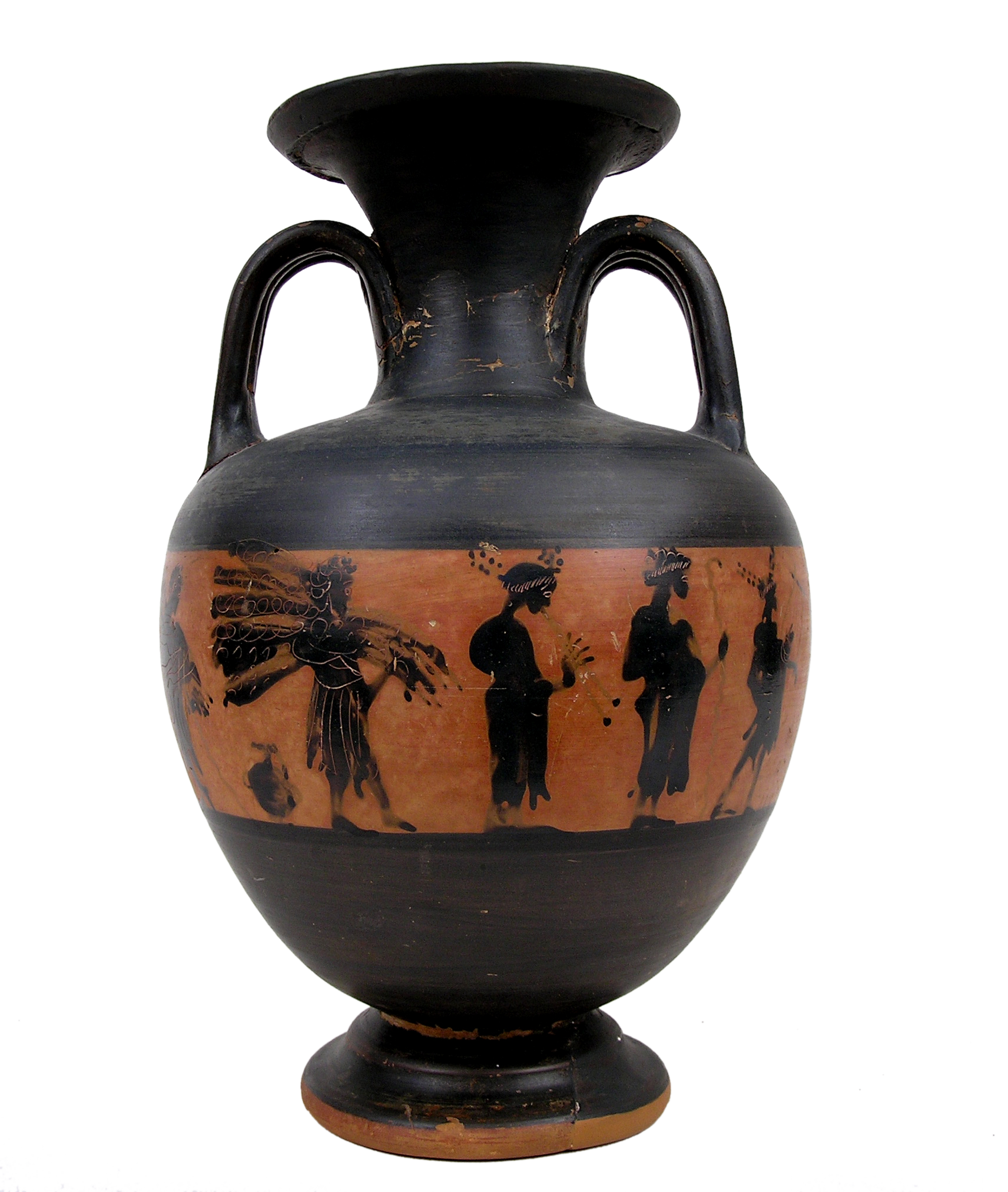 Βlack-figure amphora depicting an athletic victory celebration