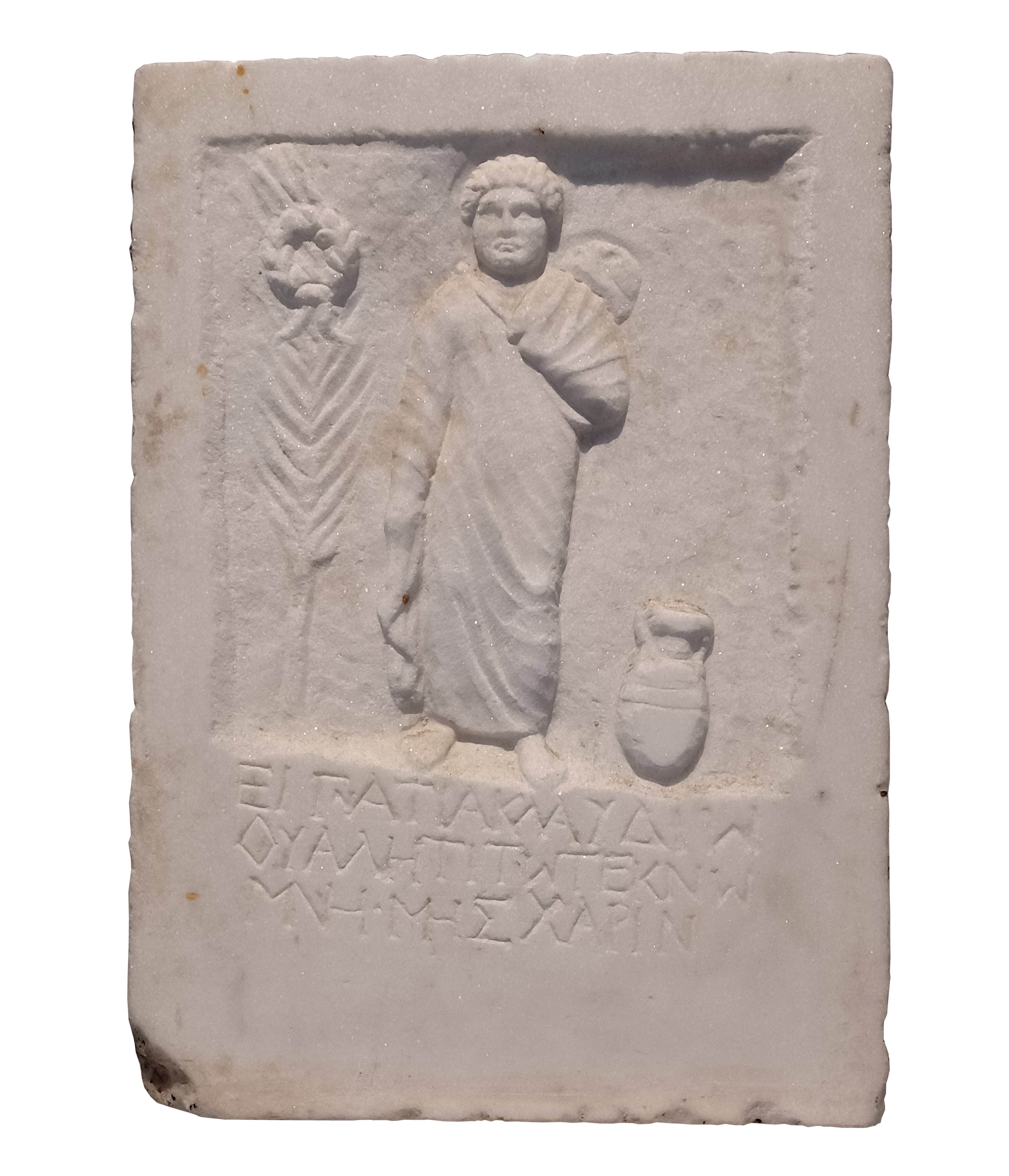 Grave relief of an ephebe