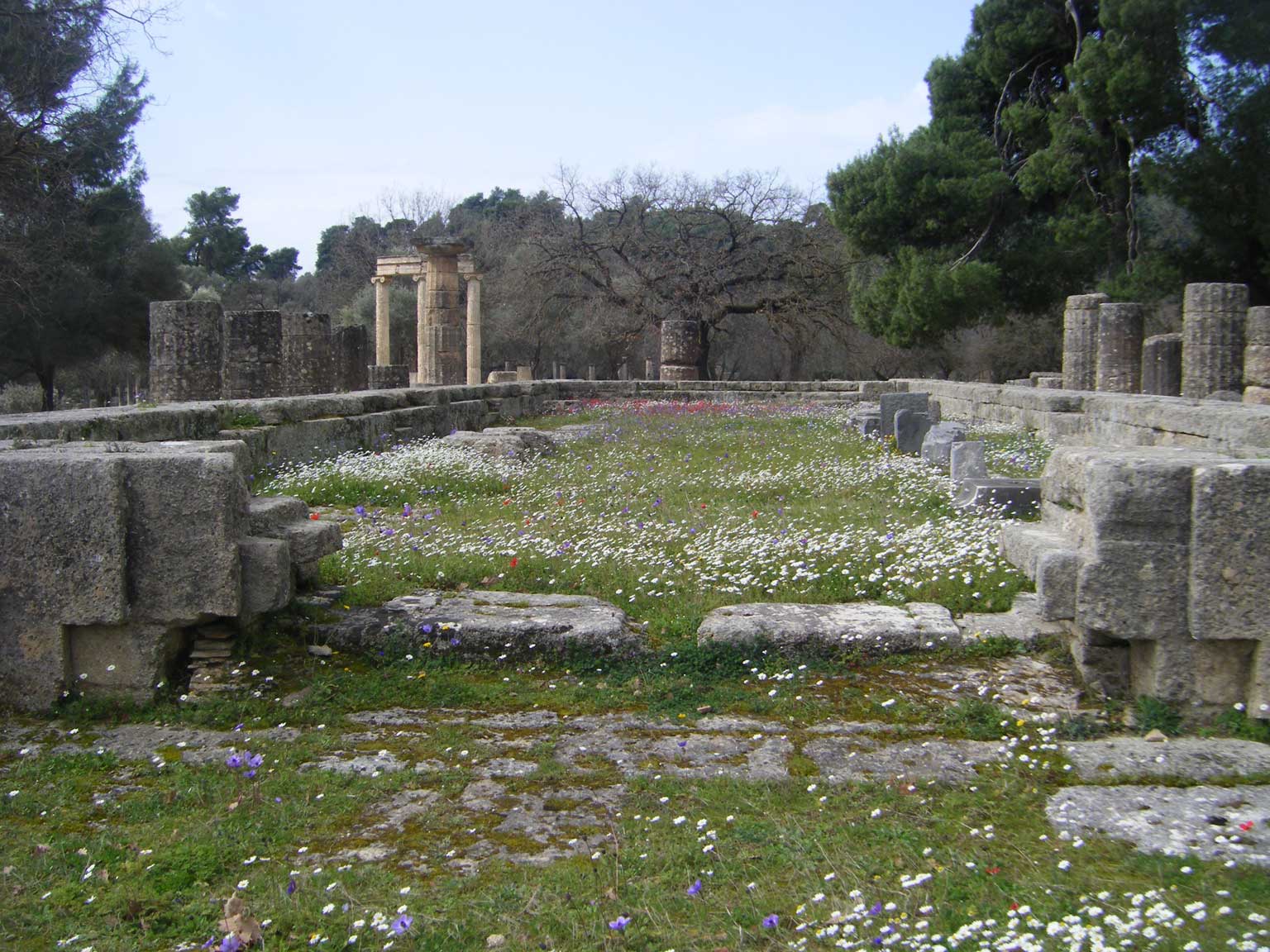 Vue du temple (depuis l’est)