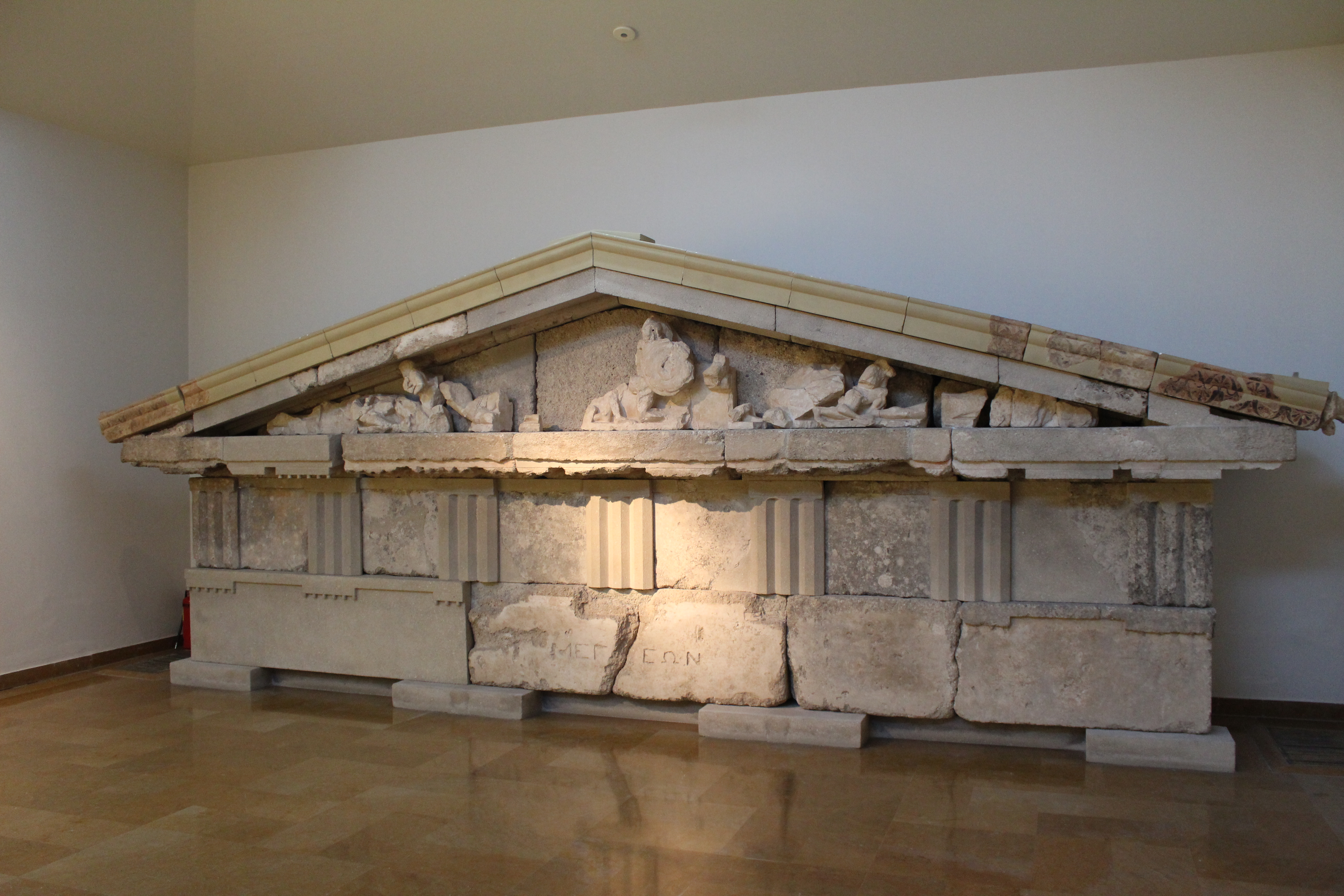 Treasure of the Megarians (architectural sculpture decoration at the Archaeological Museum of Olympia)